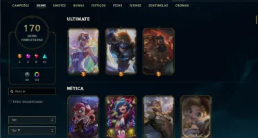 Esmeralda 4 com TODOS os champs e 170 Skins + 1.1kk de Zoe