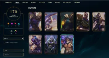 Esmeralda 4 com TODOS os champs e 170 Skins + 1.1kk de Zoe