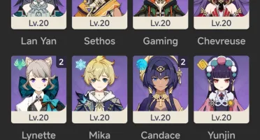 Conta genshin com vários T5