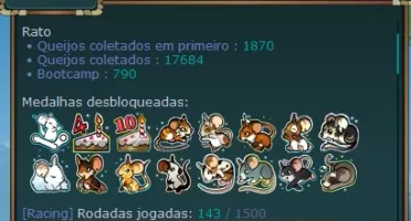 Conta Transformice com vários pelos