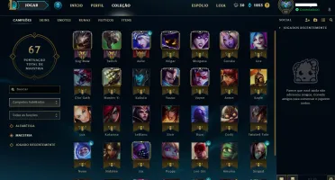 conta lol diamante com borda diamante
