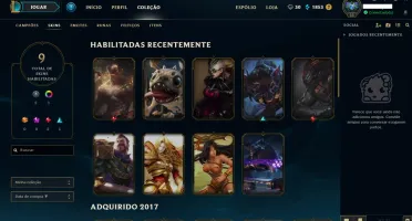 conta lol diamante com borda diamante