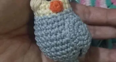 Chaveiro de Crochê Calopsita