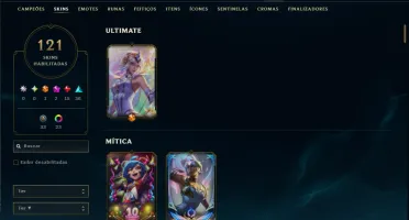 Bronze 2 com TODOS os Champs e 120 Skins ( ADC / SUP ) +RP