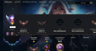 Bronze 2 com TODOS os Champs e 120 Skins ( ADC / SUP ) +RP
