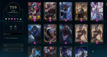 Ex Conta Diamante Nivel 737 Com Quase Todas Skins Do Jogo !!