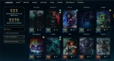 Ferro 3 com TODOS os champs e 272 Skins ( MAIN JG )