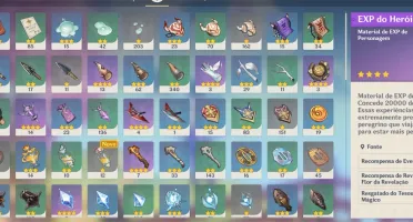 Conta AR 52 com 8 personagens 5* + 5 armas 5*