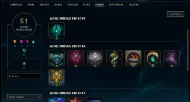Conta diamante 3 barata com 6 skins e 32 champs