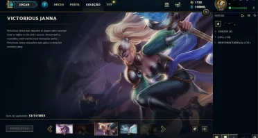 JANNA VITORIOSA - CONTA RARA. 4 VEZES DIAMOND, 3 VEZES PLAT.