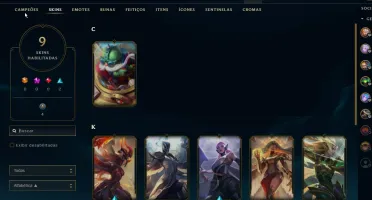 Conta de Colecionador com Kayle Prateada e Corki Ovni