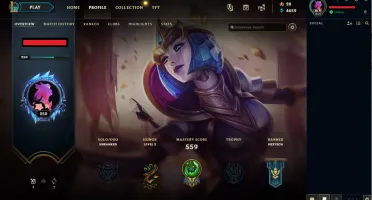 Conta 2012 LoL europeia com + 230 skins s/ ranking