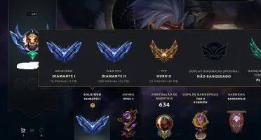 conta diamante 1 275 SKins mono zed e akali