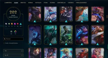 Unranked com TODOS os Champs e 202 Skins ( MONO ADC )