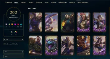 Unranked com TODOS os Champs e 202 Skins ( MONO ADC )