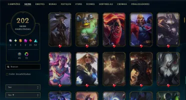 Unranked com TODOS os Champs e 202 Skins ( MONO ADC )