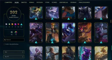 Unranked com TODOS os Champs e 202 Skins ( MONO ADC )