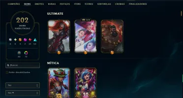 Unranked com TODOS os Champs e 202 Skins ( MONO ADC )
