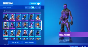 Conta fortnite Super RARA (Ghoul Trooper ROSA, CAVEIRAO ROXO