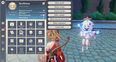 CONTA COM YOIMYIA AR 10 / CONTA REROLL / GENSHIN IMPACT