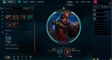 CONTA LEAGUE OF LEGENDS - PLATINA 1