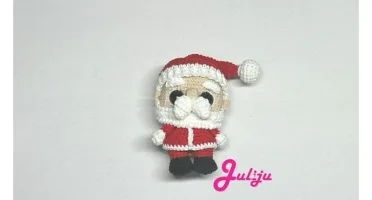Papai Noel em Amigurumi 15 cm