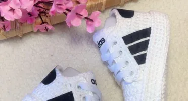 Adidas de Crochê para Bebê
