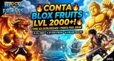 🔥 Conta Blox Fruits Lvl 2000+ | Third Sea Liberado | Pronta