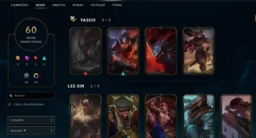 Conta lol gold 4 60 skins