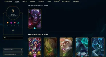 CONTA LOL LVL 66 8 SKINS
