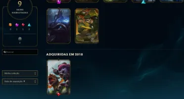 CONTA LOL LVL 66 8 SKINS