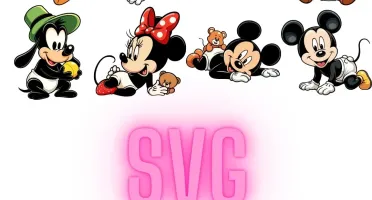 Pack Disney Baby Vetores Svg Download Camisetas Gráfico