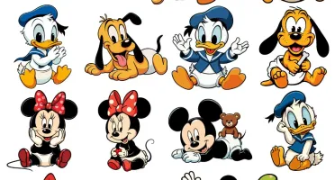 Pack Disney Baby Vetores Svg Download Camisetas Gráfico