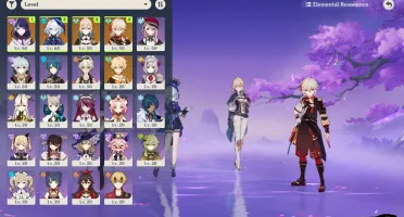 Conta Genshin Ar 37 - Raiden, Kazuha, Furina, Jean