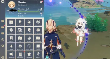 Conta Genshin Ar 37 - Raiden, Kazuha, Furina, Jean