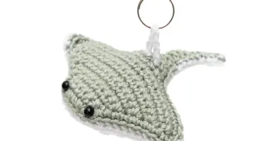 Arraia Cinza em Amigurumi