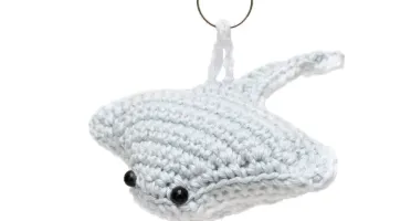 Arraia Cinza em Amigurumi