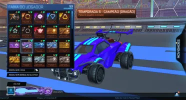 Conta Rocket League Epic e Xbox com Tags de GC