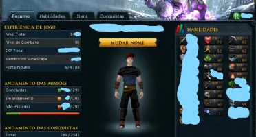 Conta Antiga RuneScape 3 (Capa de 10 anos)