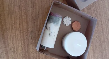 Kit Vela Pilar, Vela Redonda e 2 Aromatizadores