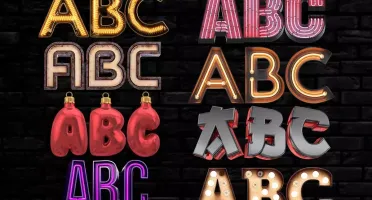 Pack Letras 3D Renderizadas Premium Editáveis