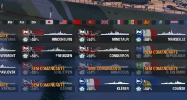 World of Warships Conta lendária com 389 Barcos