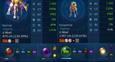 Conta evoluida Mid-Game no LA Omegamon
