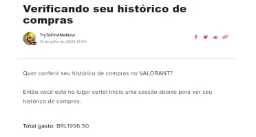 Conta VALORANT (Imortal Ep7- Ato 3) 2K Gastos - FA