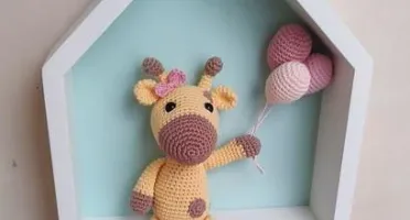 Enfeite de Porta Maternidade Girafa