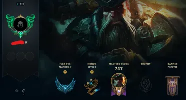 Conta de LOL nível 400, gold 2 solo, 150+ skins