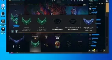 lol account 276 skins, emerald, all charecters 13 years