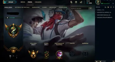 CONTA TOP ( GOLD IV ) SKINS, ICONES / CONFIRA !