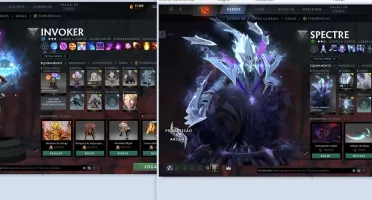 CONTA DOTA 2 COM ARCANA SPECTRE, INVOKER KID, PERSONA DK etc
