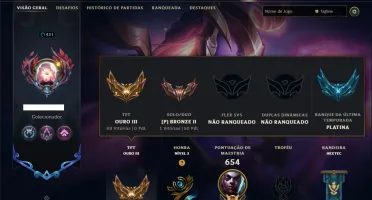 Bronze 3 com TODOS os Champs e 194 Skins ( MID / JG / ADC )